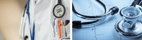 A Doctor and a stethoscope 