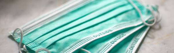 green and white striped textile