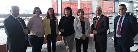Petitioners handing over the petition to members of the Petitions Committee